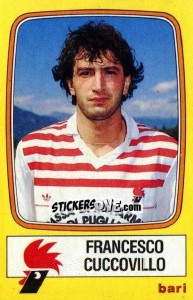 Sticker Francesco Cuccovillo - Calciatori 1985-1986 - Panini