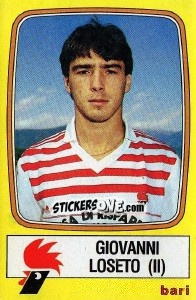 Sticker Giovanni Loseto - Calciatori 1985-1986 - Panini