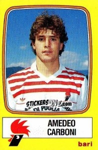 Figurina Amedeo Carboni - Calciatori 1985-1986 - Panini