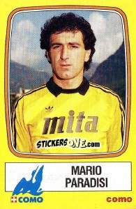Sticker Mario Paradisi - Calciatori 1985-1986 n. 58 - Panini