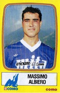 Sticker Massimo Albiero - Calciatori 1985-1986 n. 61 - Panini