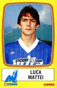 Sticker Luca Mattei - Calciatori 1985-1986 - Panini