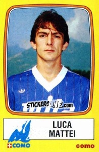 Sticker Luca Mattei - Calciatori 1985-1986 n. 67 - Panini