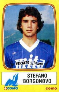 Sticker Stefano Borgonovo - Calciatori 1985-1986 n. 68 - Panini