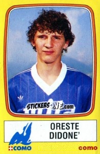 Sticker Oreste Didone' - Calciatori 1985-1986 - Panini