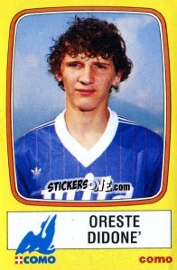 Sticker Oreste Didone' - Calciatori 1985-1986 n. 73 - Panini