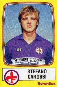 Sticker Stefano Carobbi - Calciatori 1985-1986 - Panini