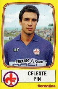 Sticker Celeste Pin - Calciatori 1985-1986 n. 80 - Panini