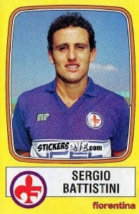 Sticker Sergio Battistini - Calciatori 1985-1986 n. 83 - Panini