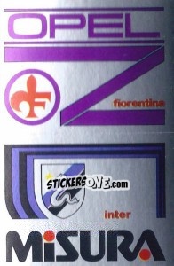 Figurina Sponsor Fiorentina / Inter
