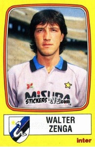 Cromo Walter Zenga - Calciatori 1985-1986 - Panini