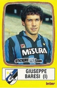 Cromo Giuseppe Baresi - Calciatori 1985-1986 - Panini