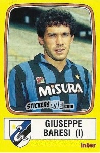 Sticker Giuseppe Baresi - Calciatori 1985-1986 n. 100 - Panini