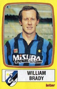 Sticker William Brady - Calciatori 1985-1986 - Panini