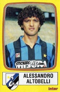 Sticker Alessandro Altobelli - Calciatori 1985-1986 n. 105 - Panini