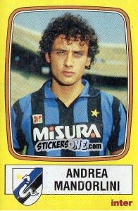 Sticker Andrea Mandorlini - Calciatori 1985-1986 n. 108 - Panini