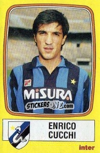 Sticker Enrico Cucchi - Calciatori 1985-1986 n. 110 - Panini