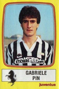 Sticker Gabriele Pin - Calciatori 1985-1986 - Panini
