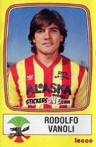 Sticker Rodolfo Vanoli - Calciatori 1985-1986 - Panini