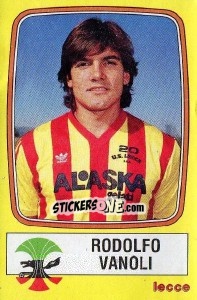 Sticker Rodolfo Vanoli - Calciatori 1985-1986 n. 133 - Panini