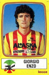 Sticker Giorgio Enzo - Calciatori 1985-1986 n. 137 - Panini