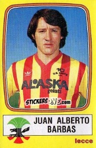 Sticker Juan Alberto Barbas - Calciatori 1985-1986 n. 138 - Panini