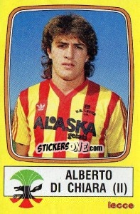 Sticker Alberti Di Chiara - Calciatori 1985-1986 n. 139 - Panini