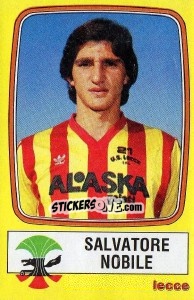 Cromo Salvatore Nobile - Calciatori 1985-1986 - Panini