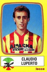Cromo Claudio Luperto - Calciatori 1985-1986 - Panini