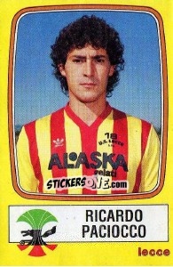 Sticker Ricardo Paciocco - Calciatori 1985-1986 n. 148 - Panini