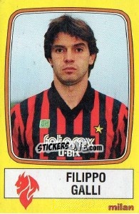 Sticker Filippo Galli - Calciatori 1985-1986 - Panini