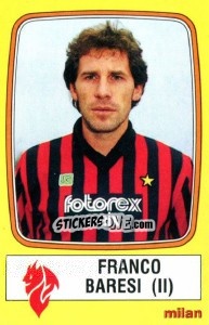 Sticker Franco Baresi - Calciatori 1985-1986 n. 153 - Panini