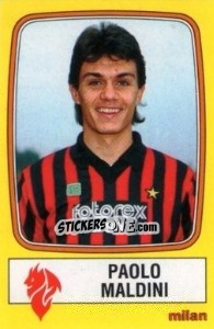 Sticker Paolo Maldini - Calciatori 1985-1986 n. 154 - Panini
