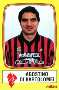Cromo Agostino Di Bartolomei - Calciatori 1985-1986 - Panini
