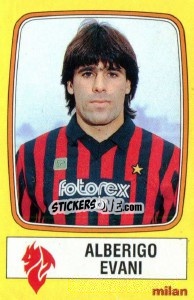Sticker Alberigo Evani - Calciatori 1985-1986 - Panini