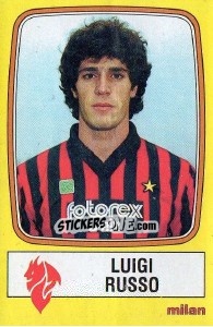 Sticker Luigi Russo - Calciatori 1985-1986 - Panini