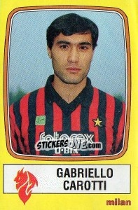 Sticker Gabriello Carotti - Calciatori 1985-1986 n. 166 - Panini