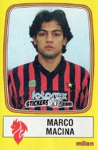 Sticker Marco Macina - Calciatori 1985-1986 n. 167 - Panini