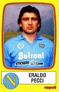 Sticker Eraldo Pecci - Calciatori 1985-1986 - Panini