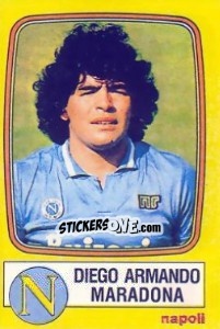 Sticker Diego Armando Maradona - Calciatori 1985-1986 n. 176 - Panini