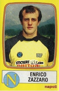 Sticker Enrico Zazzaro - Calciatori 1985-1986 - Panini