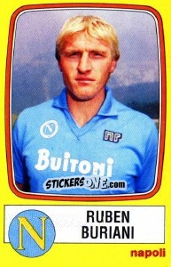 Sticker Ruben Buriani - Calciatori 1985-1986 n. 184 - Panini