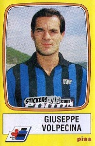 Cromo Giuseppe Volpecina - Calciatori 1985-1986 - Panini
