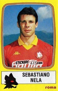 Sticker Sebastiano Nela - Calciatori 1985-1986 n. 208 - Panini