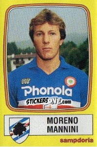 Sticker Moreno Mannini - Calciatori 1985-1986 n. 225 - Panini