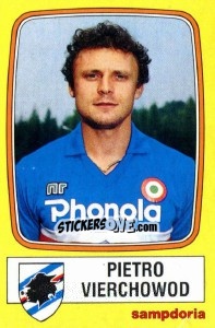 Sticker Pietro Vierchowod - Calciatori 1985-1986 - Panini