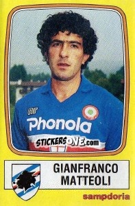 Sticker Gianfranco Matteoli - Calciatori 1985-1986 - Panini