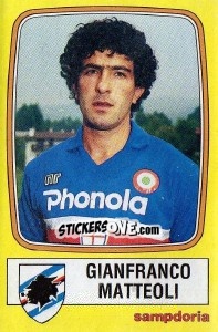 Sticker Gianfranco Matteoli - Calciatori 1985-1986 n. 231 - Panini