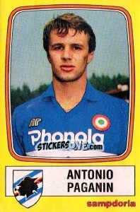 Figurina Antonio Paganin - Calciatori 1985-1986 - Panini