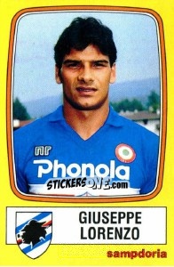 Cromo Giuseppe Lorenzo - Calciatori 1985-1986 - Panini
